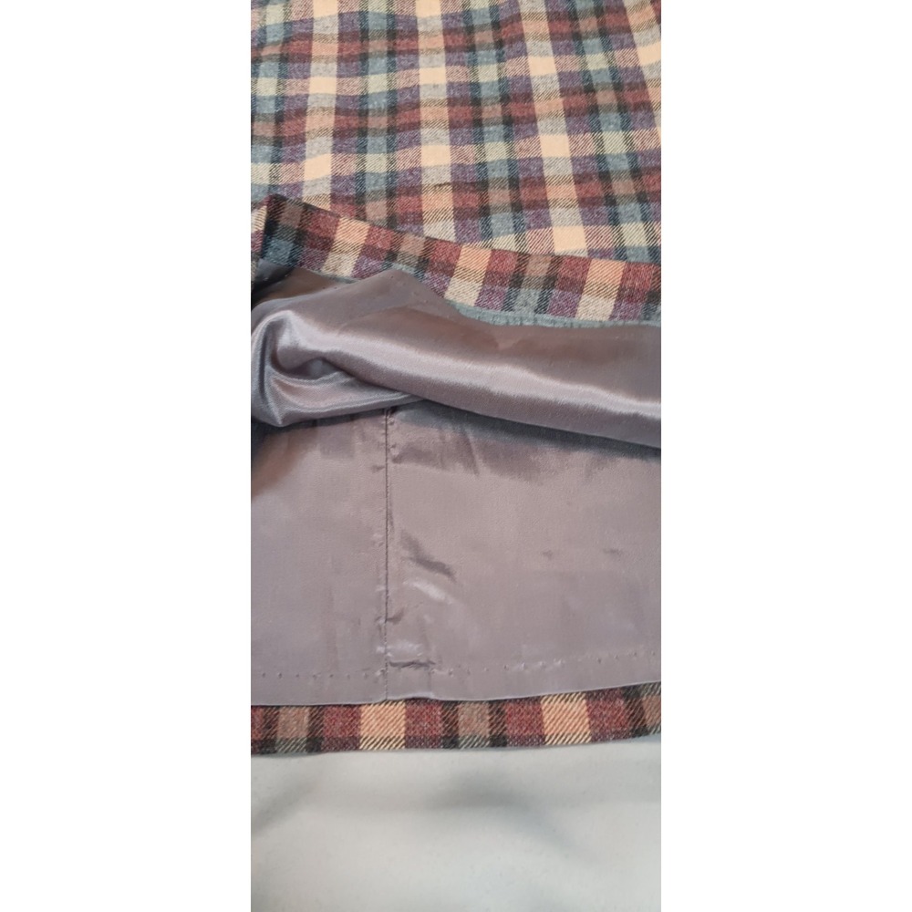 VTG Pendleton Midi Skirt Women's Plaid Wool Academia Preppy geek old money lux - Picture 9 of 10